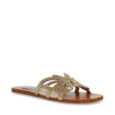 Sandalias de Diapositivas Steve Madden Savannah Mujer Doradas | ES RO432E